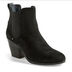 Rag & Bone Devon Black Suede Leather Ankle Bootie